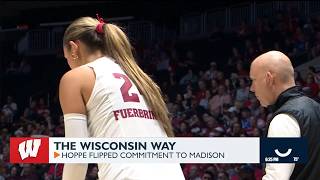 Wisconsin freshman Isabelle Hoppe returns home as Badgers prepare to face Pitt