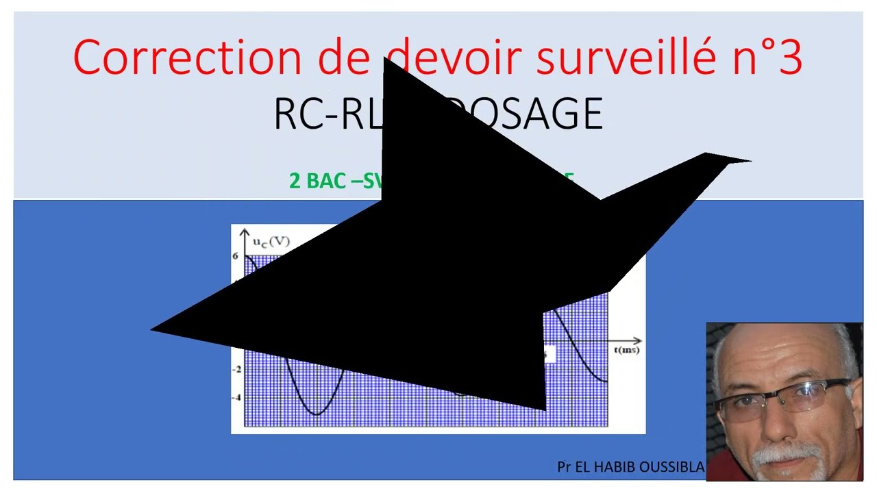 Correction de devoir surveillé n°3 dipôle  RC - RLC - dosage partie 1