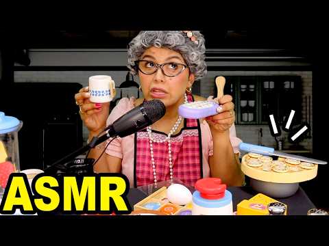 ABUELITA cariñosa 🥘🍰 te MIMA 🍳😍 I ASMR con juguetes de madera I Ges ASMR
