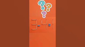 Fix in 1 move | Matchstick puzzle 3-4=1| Think out side the box #puzzles #riddles #matches