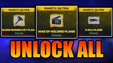 How To Unlock NEW Schematics FAST In MW3 Zombies (VR-11, Blood Burner Keys, Mags Of Holding)