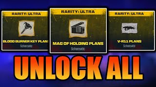 How To Unlock NEW Schematics FAST In MW3 Zombies (VR-11, Blood Burner Keys, Mags Of Holding)