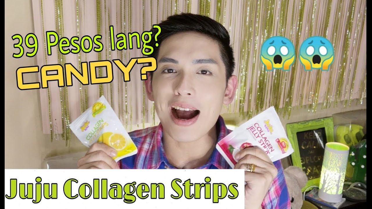 39 PESOS NA COLLAGEN CANDY? WOW ANG MURA! JUJU COLLAGEN STRIPS REVIEW