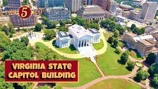 VIRGINIA GENERAL ASSEMBLY - Richmond, Virginia Capitol Building - Drone Video
