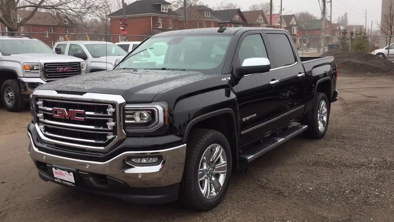 2017 Gmc Sierra 1500 Slt 4wd Crew Cab Sunroof Running Boards Black 2017 Gmc Sierra 1500 Slt 4wd Crew Cab Sunroof Running Boards Black Oshawa On Stock 170680
