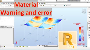 Robot Structural Analysis Professional Fixing Material Warning and Error