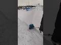 前日に降った雪の除雪してみました #森さんの所 #マキタ除雪アタッチメント