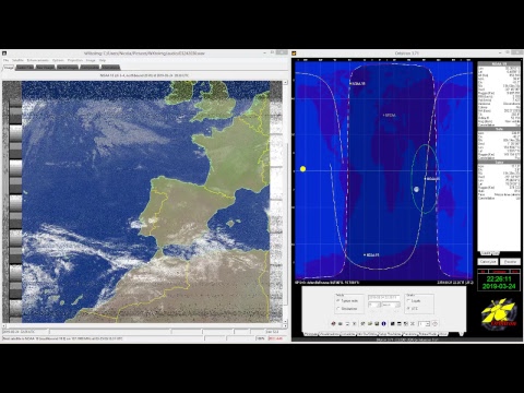 NOAA Weather satellite images recorded at GREAA ground station, Bellinzona, Switzerland.