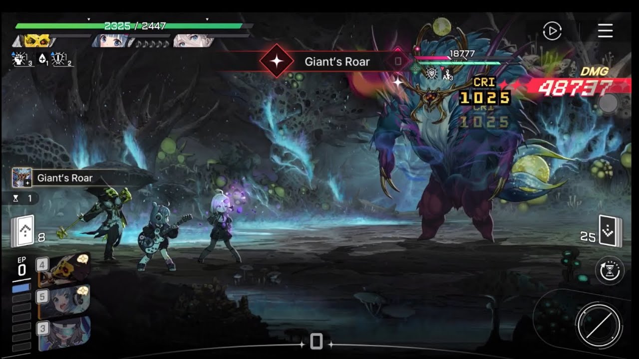 (Chaos zero nightmare) E0 Renoa do 48K DMG in 1st turn on Nebula Distortion Elemental Spirit 9/9