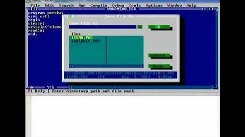 Turbo paskal tutorial 1