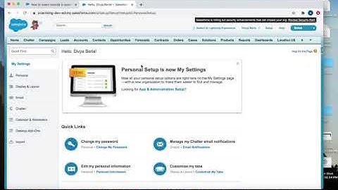 How to enable force.com Quick access Menu in Salesforce