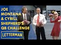 Joe Montana &amp; Cybill Shepherd Throw Footballs Into NYC Taxis | Letterman