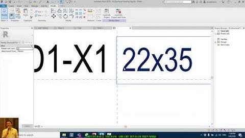 [REVIT] Bài 12. Tag dầm - cách ghi chú tên dầm trên  mbkc Revit