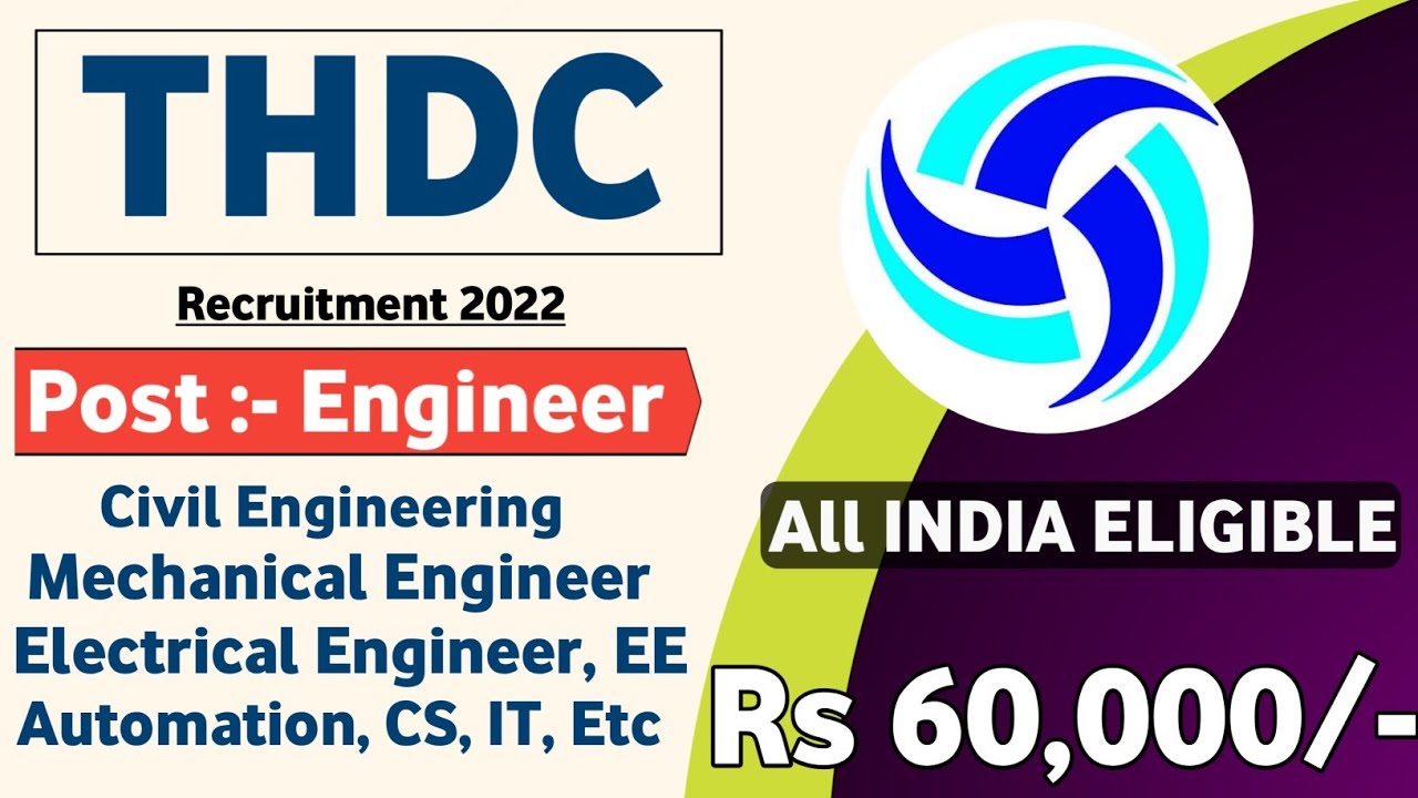 Tehri Hydro Power plant recruitment 2022 Job Vacancy 2022