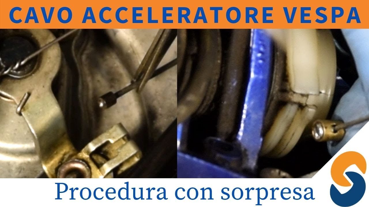 cavo acceleratore vespa - come si cambia