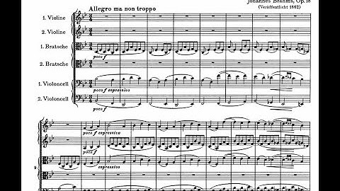 Brahms - String Sextet 1 Op18 (Score)