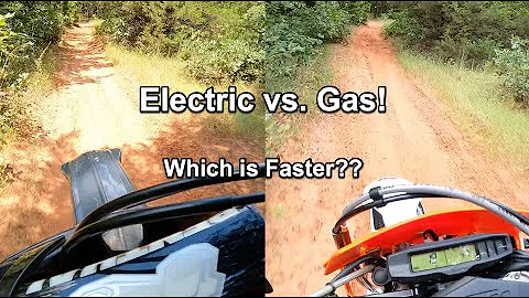 Electric Dirt Bike vs. Gas! Which is Faster? Exper...