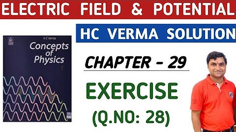 HC VERMA CHAPTER 29 QUESTION 28 SOLUTIONS I HC VERMA ELECTRIC FIELD AND POTENTIAL EXERCISE I PHYSICS