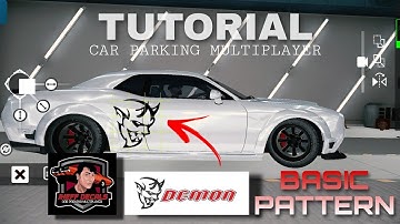 DEMON Design | Dodge Challenger | Tutorial | Car parking multiplayer