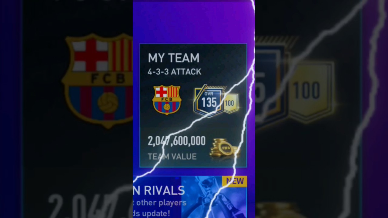 🤑 My 2 Billion Coins H2H Team 