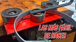 THE easiest iron BENDER (HOMEMADE) 🐱‍🏍🐱‍🏍🐱‍🏍. BENDING MACHINE, Homemade iron ROLLER