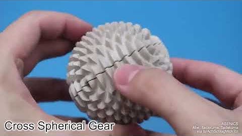 Check out this Innovative spherical gear invention