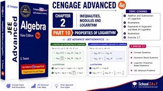 JEE Advanced Algebra 🚀 | Properties of Logarithm | exercise 2.7 #algebra #logarithm #jee #maths #pyq