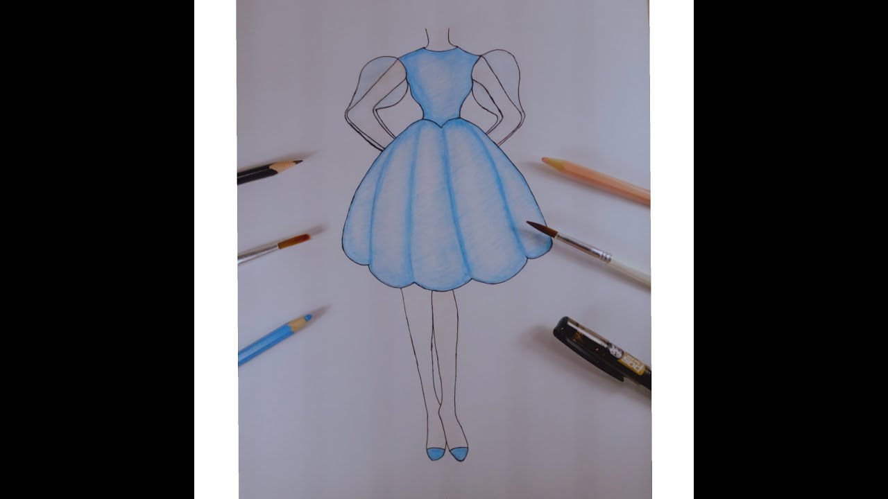 How To Draw A Cinderella Dress YouTube how-to-draw-a-cinderella-dress-youtube