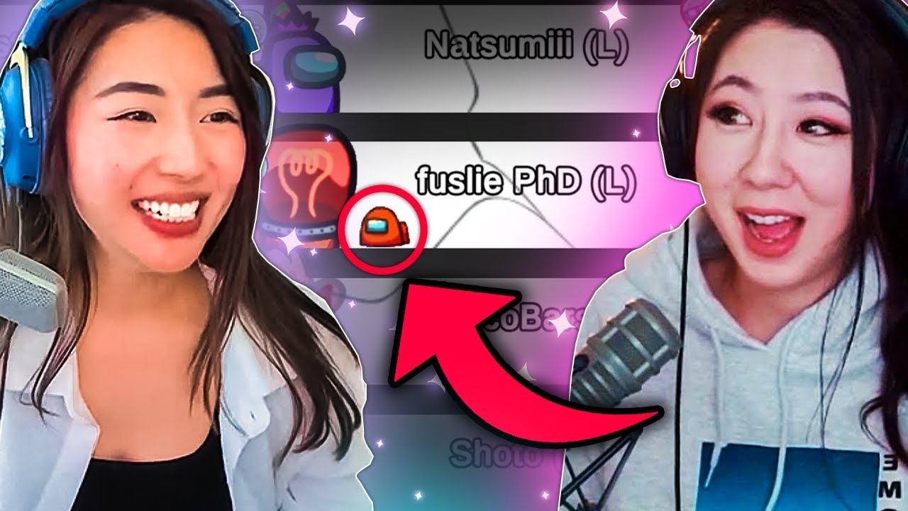 Fuslie Voted Herself On Among Us Hilarious Youtube 