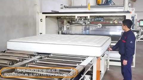 XDB-CRW Automatic Mattress Compress and Roll Packing Machine