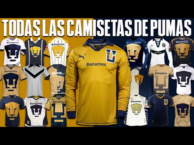 Príncipe montar Publicación Todas las camisetas de PUMAS UNAM ○ De 1954 a 2022 Las ○ Más de103 Jerseys  - YouTube