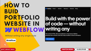 How To Create Portfolio Website In Webflow | Step-by-Step Tutorial 2024