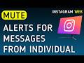 How To Mute Notifications For Messages From Individual On Instagram Web On PC (New Update)