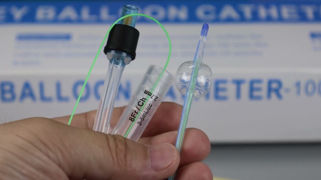 Medical Silicone Foley Balloon Catheter 100% Silicone Coated.