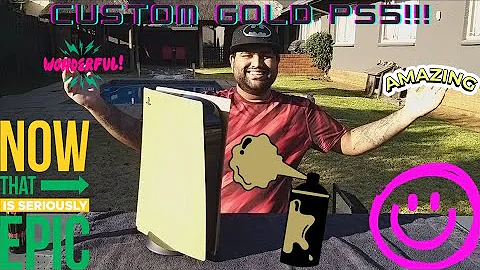I Spray painted my PS5 Chrome Gold|Chef Kaylan Mothilal