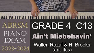 Video thumbnail of "ABRSM 2023/2024 Piano Grade 4 C13: Ain’t Misbehavin' | Waller, Razaf & H. Brooks (arr. Iles)"