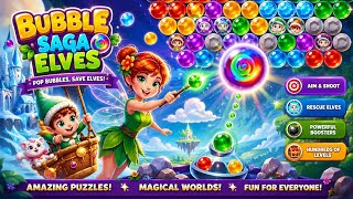 Bubble Saga Elves Gameplay 🍭 Magical Bubble Shooter Adventure | Play on CiDi Games (Pi Network) screenshot 1