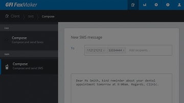 Mensajería SMS (texto) | GFI FaxMaker