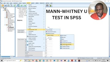 Mann Whitney U test in SPSS with Results Interpretation