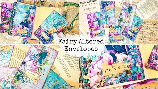 ALTERED WINDOW ENVELOPES 🌸✨ Fairy Garden Themed! Pretty and Easy!!