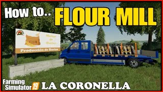 LA CORONELLA Map fs19 Flour Mill Factory farming simulator 19