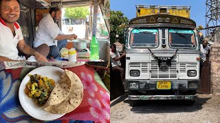 Cooking inside the truck with Indian truck driver | CHEF WHO IS AN TRUCK DRIVER NOW