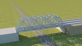 3D Animation of Girder Bridge Assembling and launching (Bridge No. 456B)