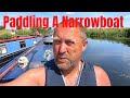 Paddling A 16 Ton Narrowboat Single Handed. Is It Possible? Extreme Measures When A Boat Breaks Down