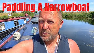 Paddling A 16 Ton Narrowboat Single Handed. Is It Possible? Extreme Measures When A Boat Breaks Down