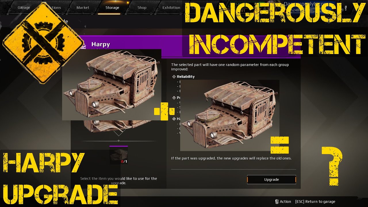 Crossout Harpy Upgrade