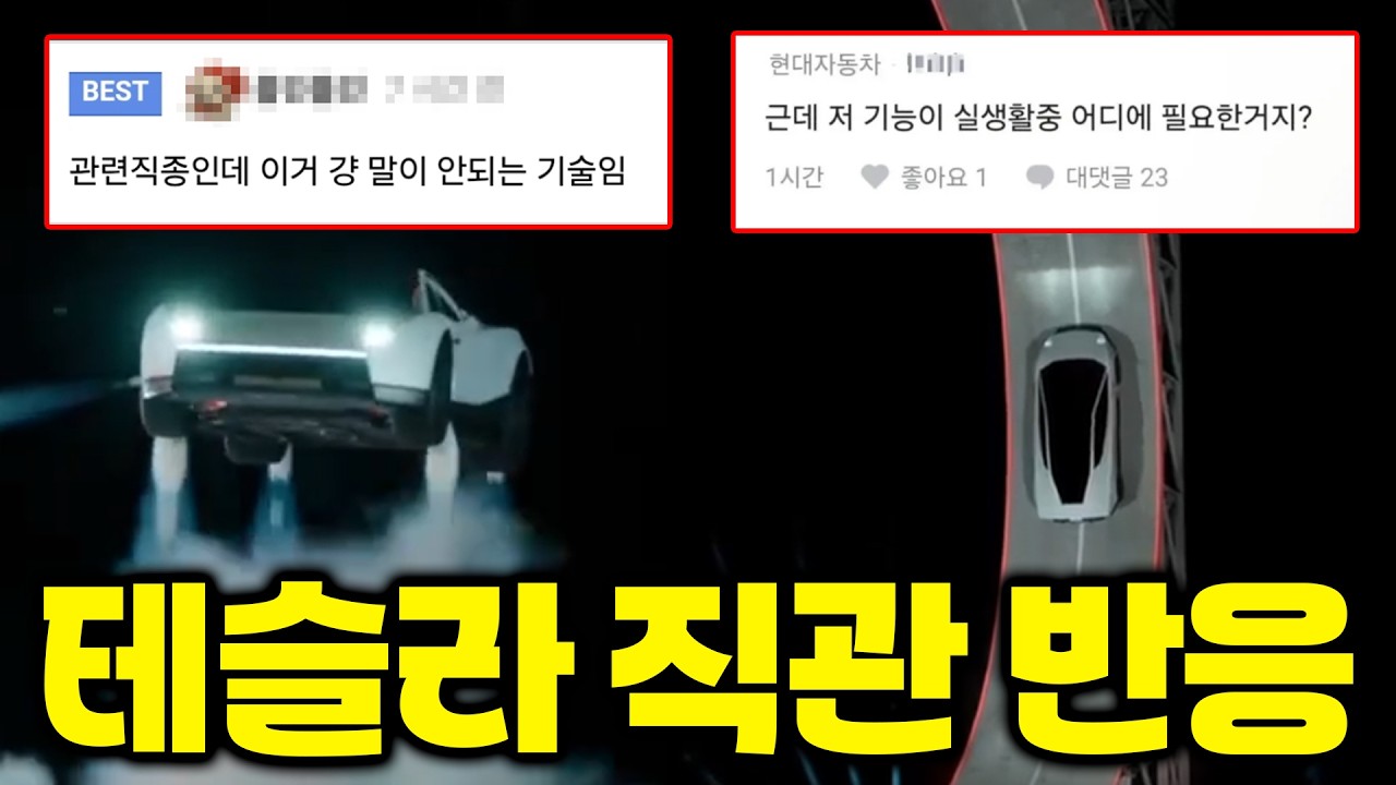 테슬라 로드스터를 처음 본 사람들 찐 리액션 ㅋㅋㅋㅋㅋ 미쳤다 진짜ㄷㄷ