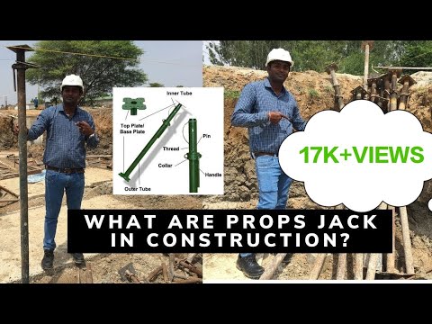 What are props jack  in construction site