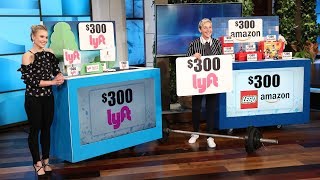 Kristen Bell Helps Ellen Hand Out Gifts for Her 60th Birthday!