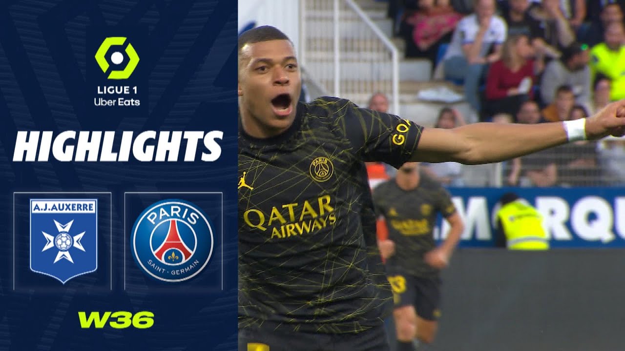 ⁣AJ AUXERRE - PARIS SAINT-GERMAIN (1 - 2) - Highlights - (AJA - PSG) / 2022-2023